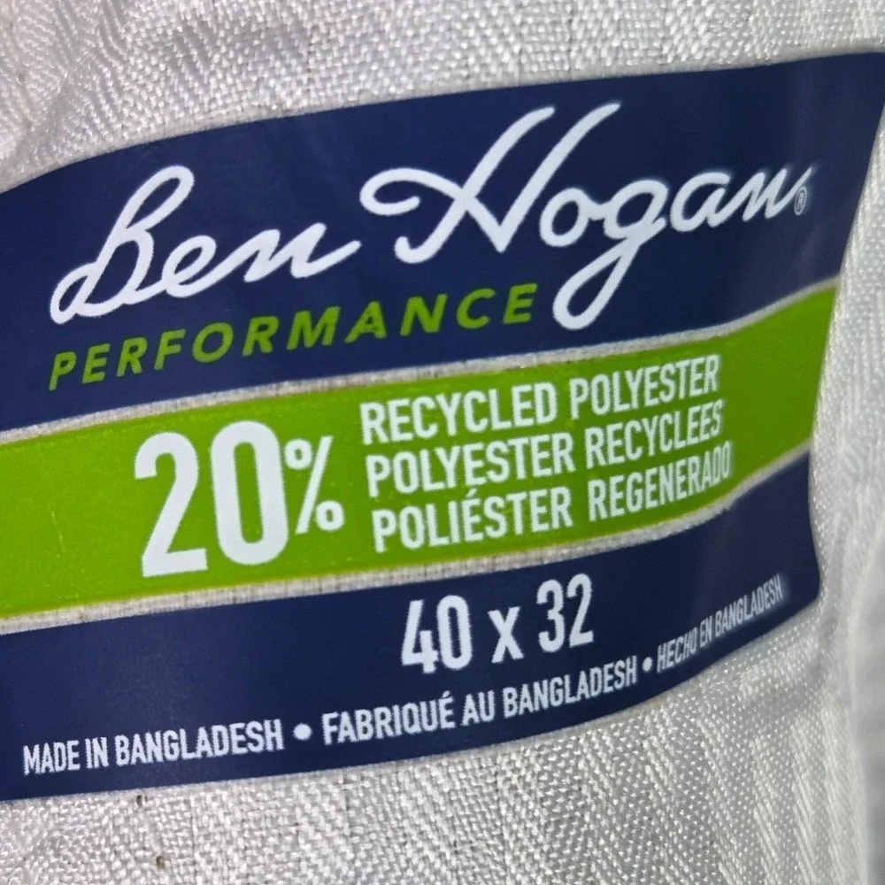Ben Hogan Performance Golf Pants Mens 40x32 Tan Khaki Stretch Flat Front WT4870